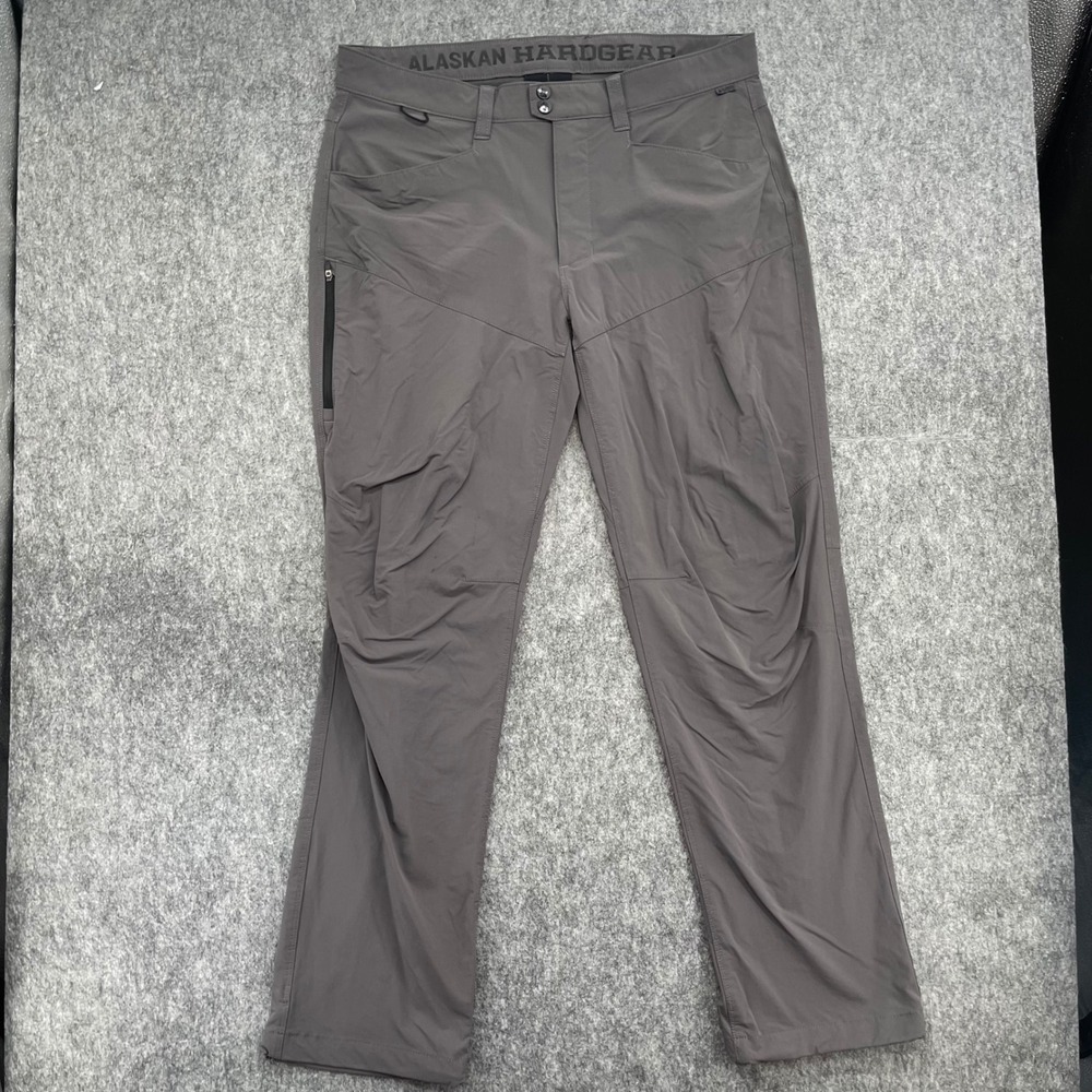 Duluth Alaskan Hardgear Pants Mens 36x32 Gray Outdoor Performance Hiking Work